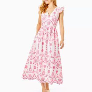 Lilly Pulitzer Lillyanne Eyelet Midi Dress